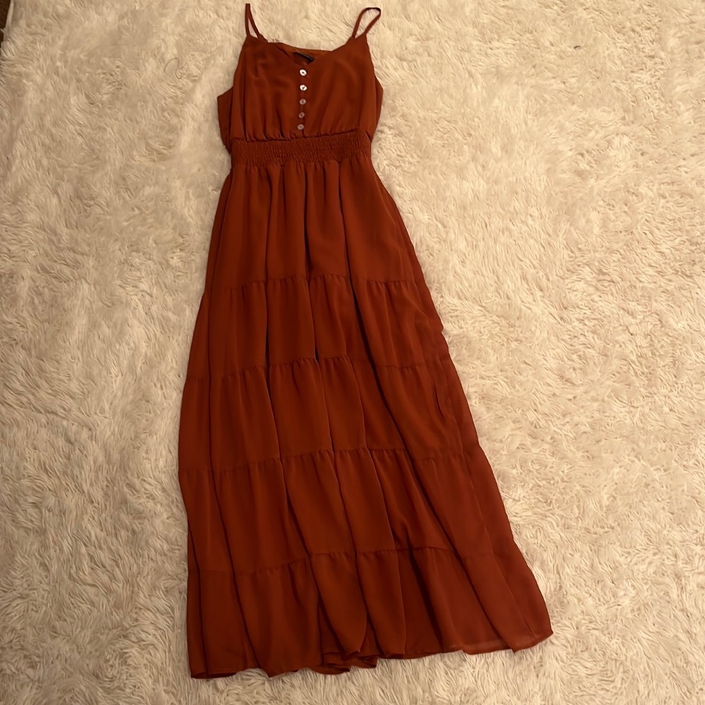 prettygarden red maxi dress
